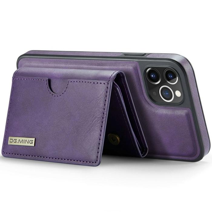 DG.MING - DG.MING M6 Series iPhone 11 Pro Max Skal Magnetisk Plånbok Lila