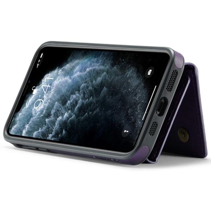 DG.MING - DG.MING M6 Series iPhone 11 Pro Max Skal Magnetisk Plånbok Lila