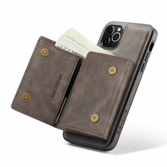 DG.MING - DG.MING M6 Series iPhone 11 Pro Skal Magnetiskt Fodral - Coffee