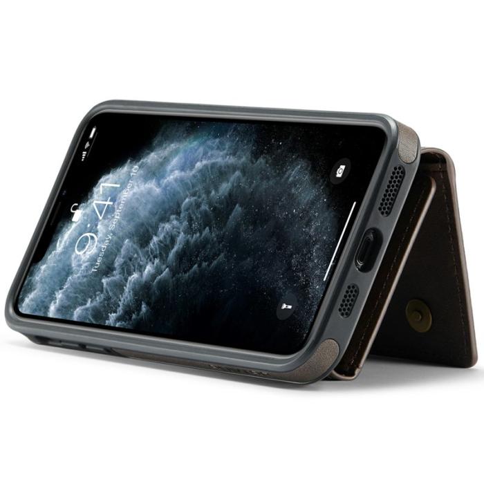 DG.MING - DG.MING M6 Series iPhone 11 Pro Skal Magnetiskt Fodral - Coffee
