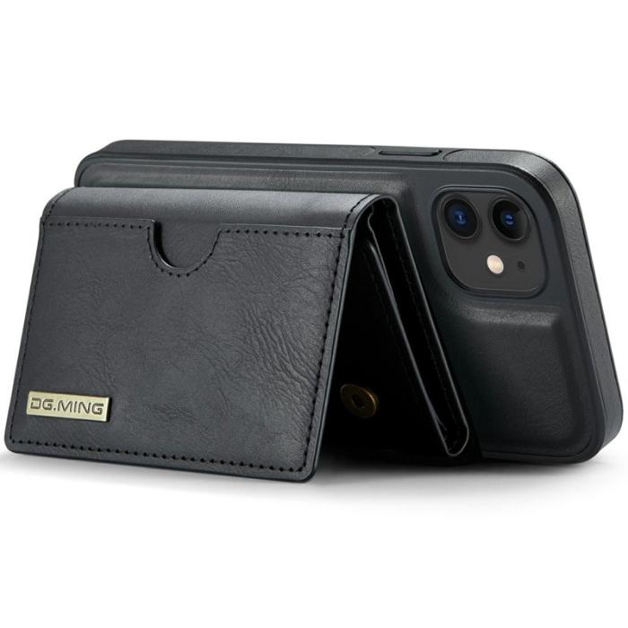 DG.MING - DG.MING M6 Series iPhone 11 Skal Magnetiskt Plånboksfodral Svart