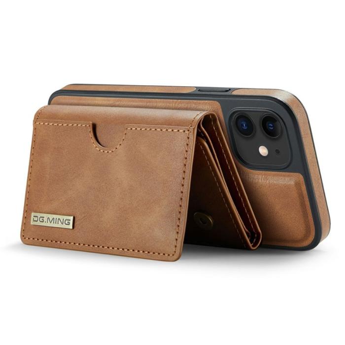 DG.MING - DG.MING M6 Series iPhone 12/12 Pro Skal Magnetiskt Fodral Brun