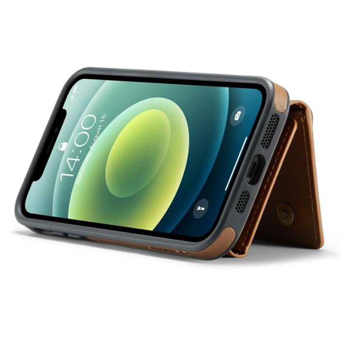 DG.MING - DG.MING M6 Series iPhone 12/12 Pro Skal Magnetiskt Fodral Brun