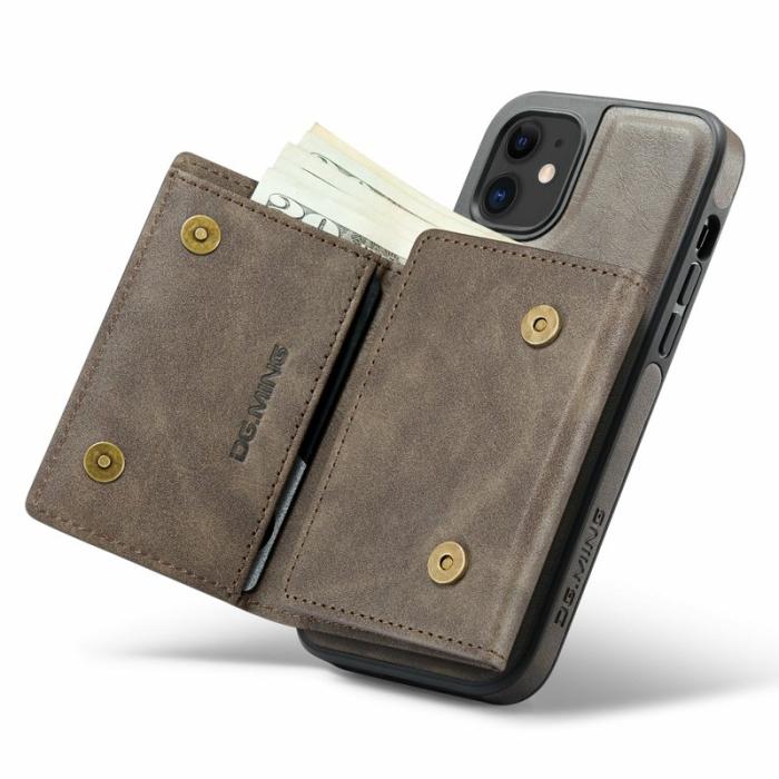 DG.MING - DG.MING M6 Series iPhone 12/12 Pro Skal Magnetiskt Fodral Kaffe