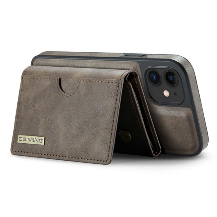 DG.MING - DG.MING M6 Series iPhone 12/12 Pro Skal Magnetiskt Fodral Kaffe
