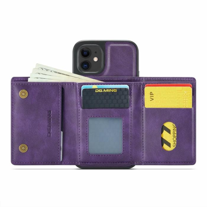DG.MING - DG.MING M6 Series iPhone 12/12 Pro Skal Magnetiskt Lila