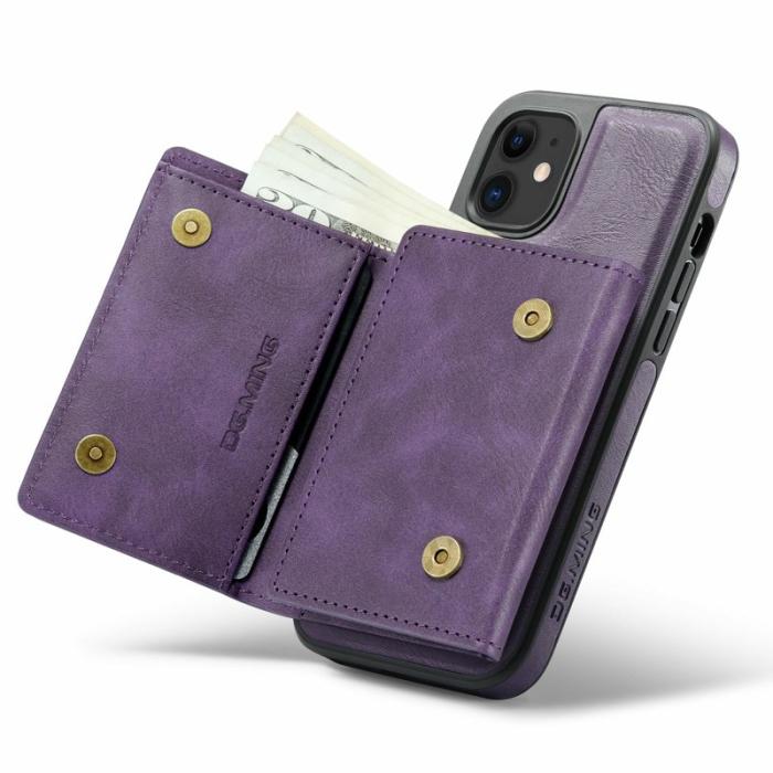 DG.MING - DG.MING M6 Series iPhone 12/12 Pro Skal Magnetiskt Lila