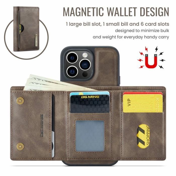 DG.MING - DG.MING M6 Series iPhone 12 Pro Max Skal Magnetiskt Kaffe