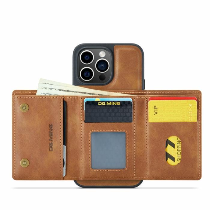 DG.MING - DG.MING M6 Series iPhone 13 Pro Max Skal Magnetiskt Brun
