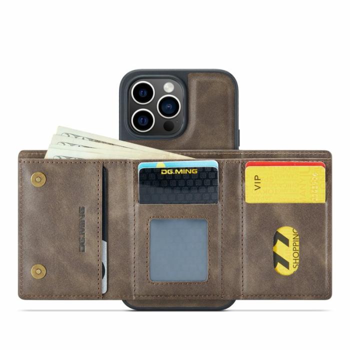 DG.MING - DG.MING M6 Series iPhone 13 Pro Max Skal Magnetiskt Fodral Kaffe
