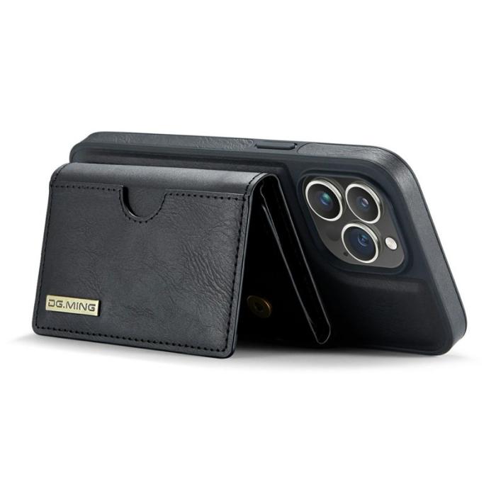 DG.MING - DG.MING M6 Series iPhone 13 Pro Max Skal Magnetiskt Wallet Svart