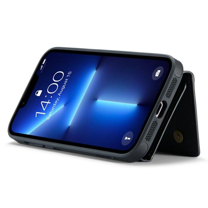 DG.MING - DG.MING M6 Series iPhone 13 Pro Max Skal Magnetiskt Wallet Svart