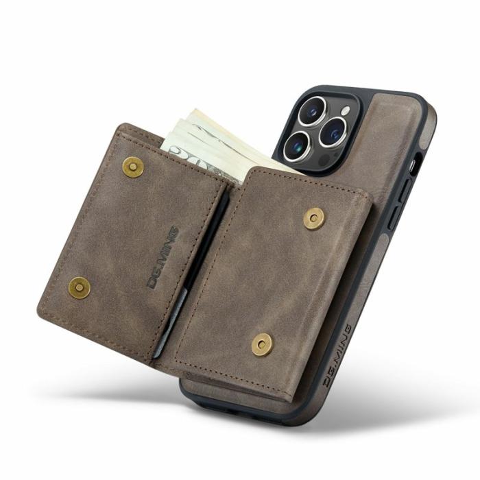 DG.MING - DG.MING M6 Series iPhone 13 Pro Skal Magnetiskt Fodral Kaffe