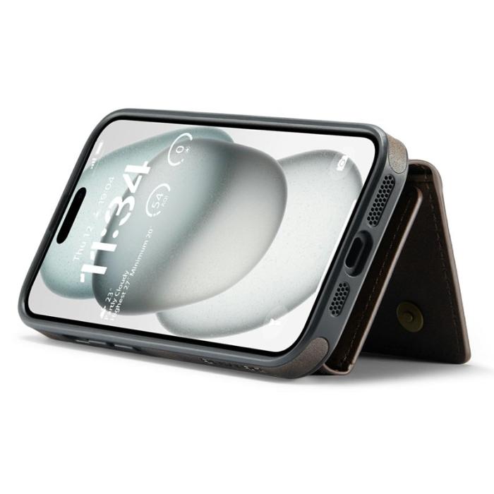 DG.MING - DG.MING M6 Series iPhone 15 Plus Skal Magnetiskt Fodral - Coffee