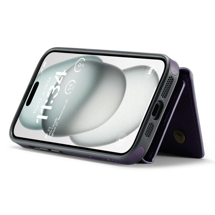 DG.MING - DG.MING M6 Series iPhone 15 Plus Skal Magnetiskt Fodral Lila