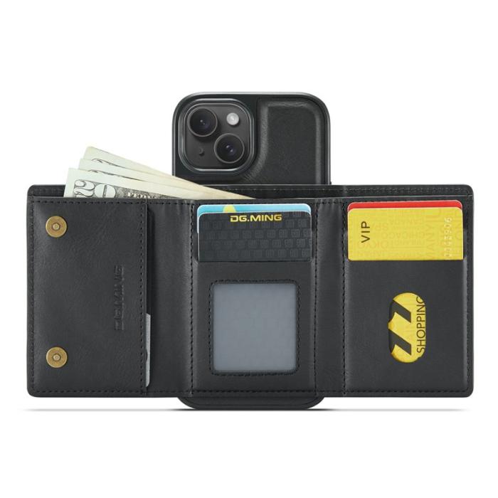DG.MING - DG.MING M6 Series iPhone 15 Plus Skal Magnetiskt Fodral Svart