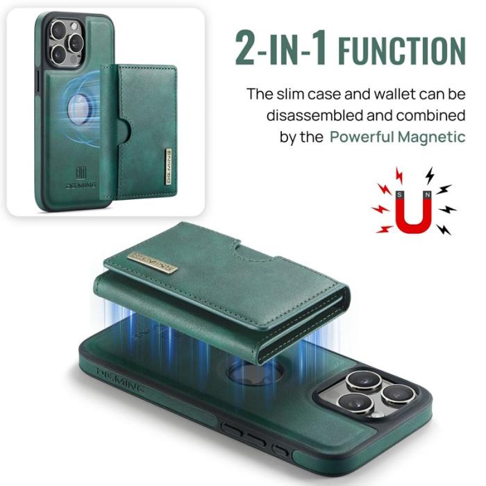 DG.MING - DG.MING M6 Series iPhone 15 Pro Max Skal Magnetiskt Fodral Grön