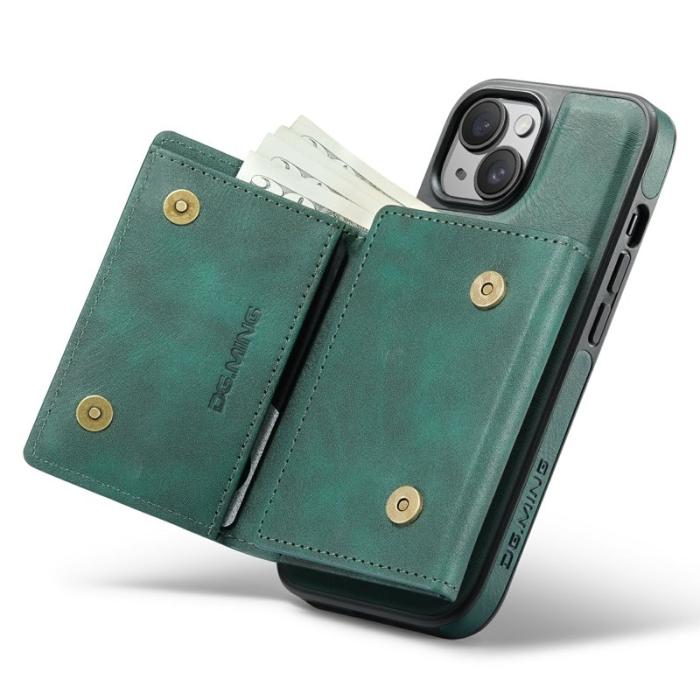 DG.MING - DG.MING M6 Series iPhone 15 Skal Magnetiskt Fodral Grön