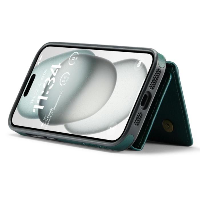 DG.MING - DG.MING M6 Series iPhone 15 Skal Magnetiskt Fodral Grön