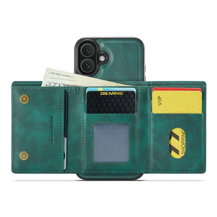 DG.MING - DG.MING M6 Series iPhone 16 Plus Skal Magnetiskt Fodral Grön