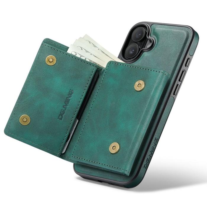 DG.MING - DG.MING M6 Series iPhone 16 Plus Skal Magnetiskt Fodral Grön
