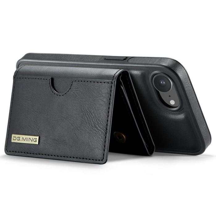 DG.MING - DG.MING M6 Series iPhone 16e Fodral Magnetiskt Plånbok Svart