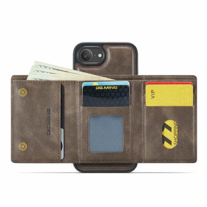 DG.MING - DG.MING M6 Series iPhone 16e Skal Magnetiskt Fodral Kaffe