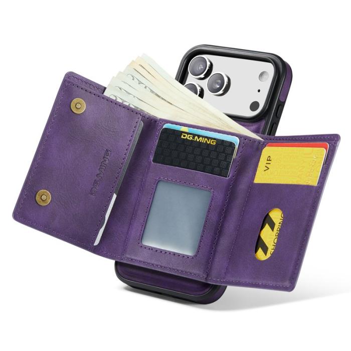 DG.MING - DG.MING M6 Series iPhone 17 Pro Skal Magnetiskt Fodral Lila