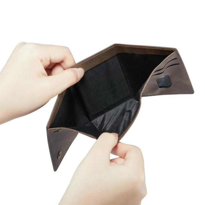 DG.MING - DG.MING M6 Series RFID Blocker Plånbok Flera Fack Kaffe