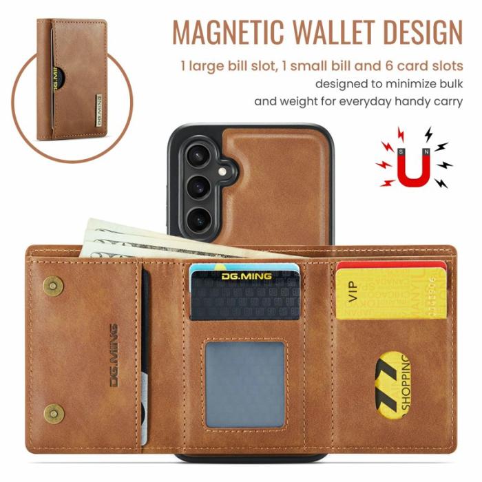 DG.MING - DG.MING M6 Series Samsung Galaxy S24 Skal Magnetiskt Brun
