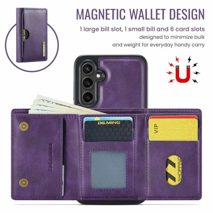 DG.MING - DG.MING M6 Series Samsung Galaxy S24 Skal Magnetiskt Lila