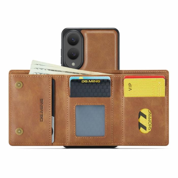 DG.MING - DG.MING M6 Series Samsung Galaxy S25 Edge Skal Magnetisk Brun