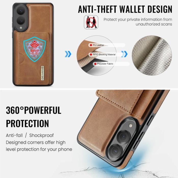 DG.MING - DG.MING M6 Series Samsung Galaxy S25 Edge Skal Magnetisk Brun