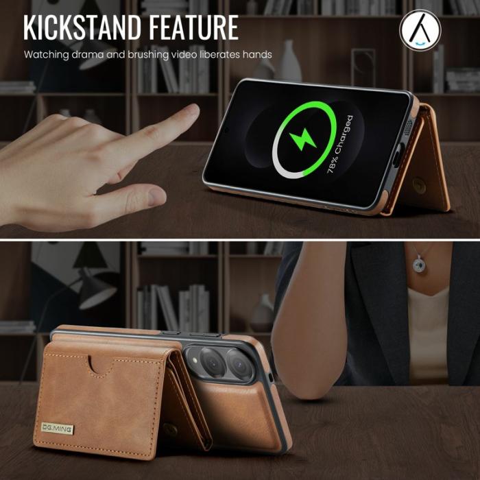 DG.MING - DG.MING M6 Series Samsung Galaxy S25 Edge Skal Magnetisk Brun