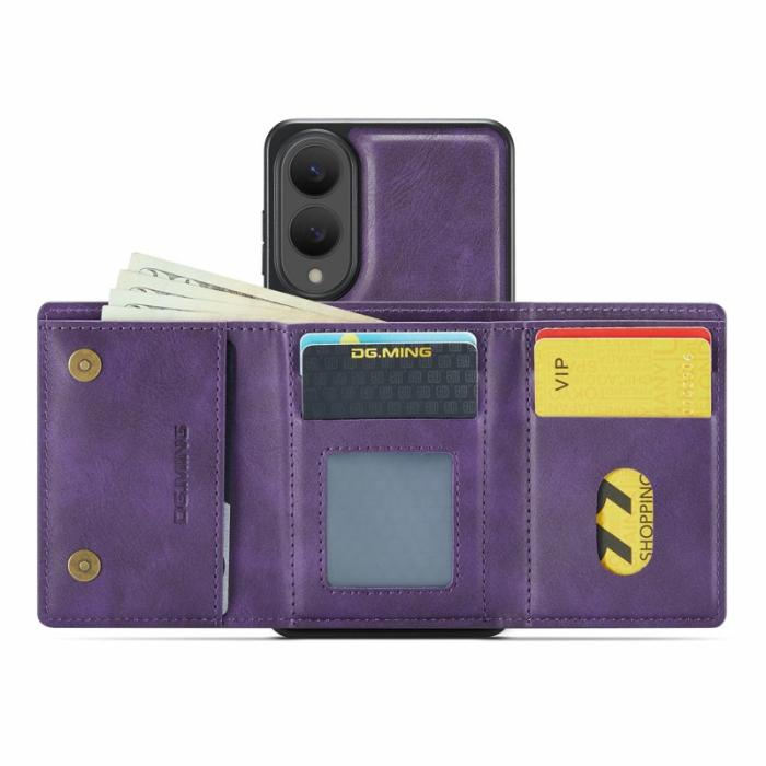 DG.MING - DG.MING M6 Series Samsung Galaxy S25 Edge Skal Magnetisk Lila