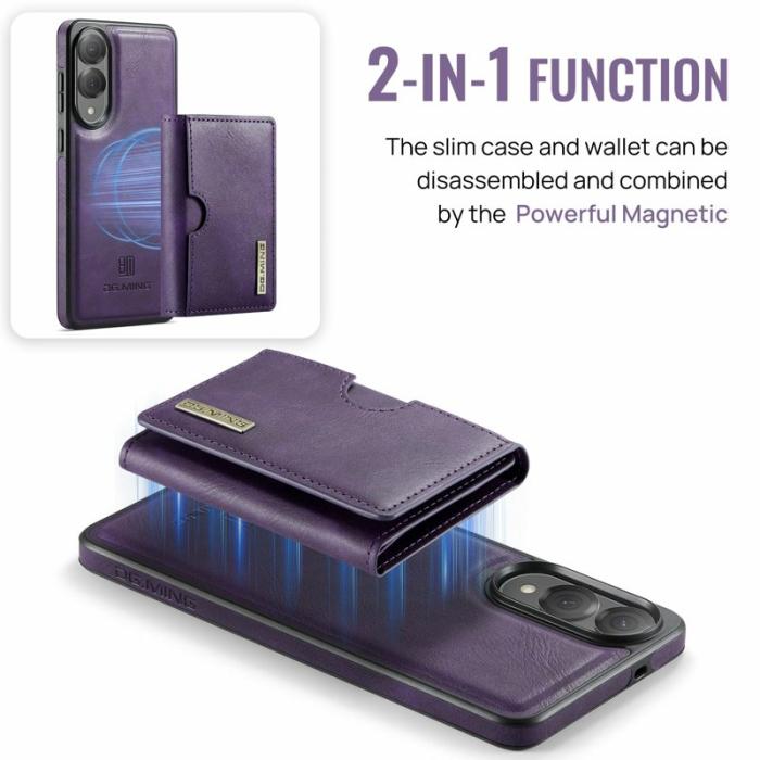 DG.MING - DG.MING M6 Series Samsung Galaxy S25 Edge Skal Magnetisk Lila