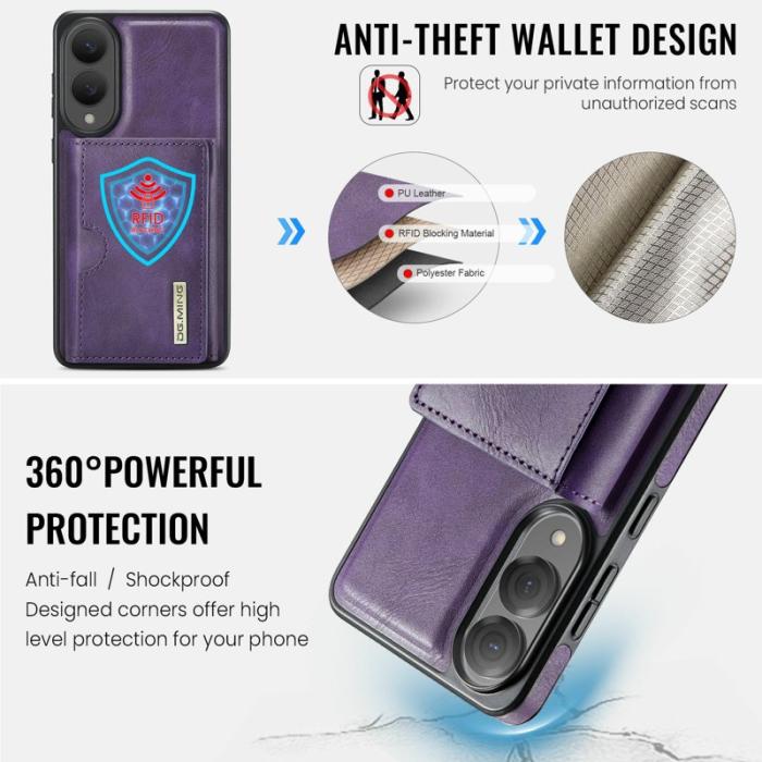 DG.MING - DG.MING M6 Series Samsung Galaxy S25 Edge Skal Magnetisk Lila