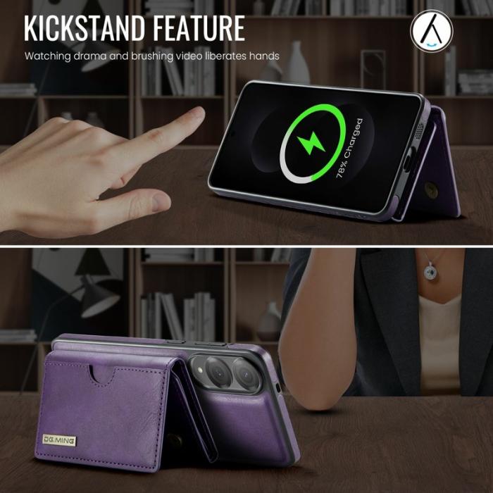 DG.MING - DG.MING M6 Series Samsung Galaxy S25 Edge Skal Magnetisk Lila