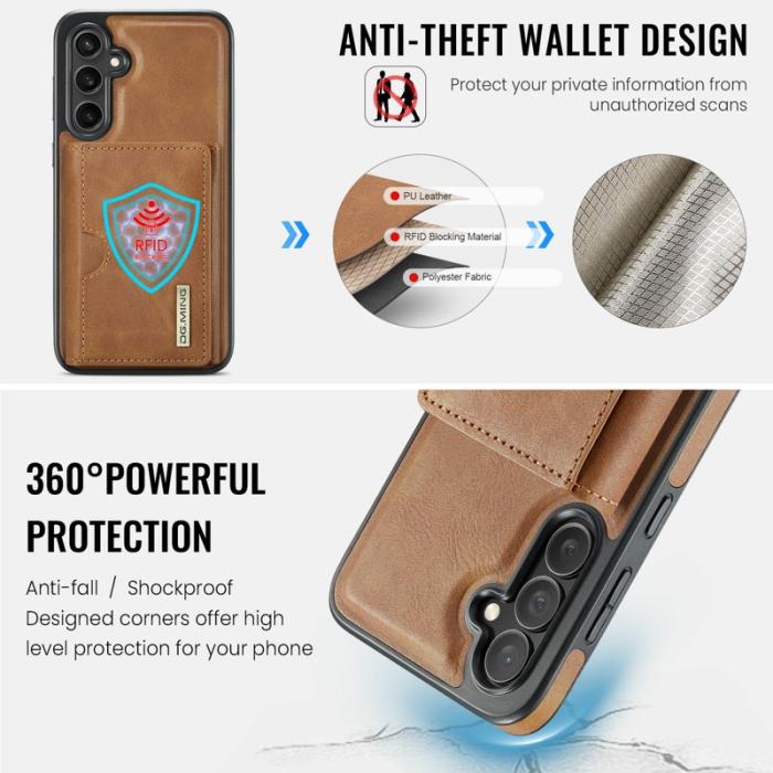 DG.MING - DG.MING M6 Series Samsung Galaxy S25 FE Fodral Magnetisk Brun