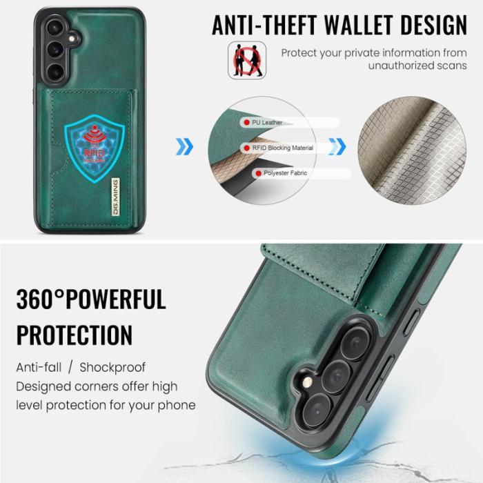 DG.MING - DG.MING M6 Series Samsung Galaxy S25 FE Skal Magnetisk Grön