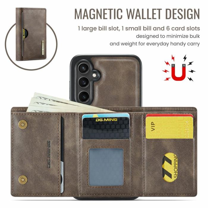 DG.MING - DG.MING M6 Series Samsung Galaxy S25 FE Skal Magnetisk Kaffe