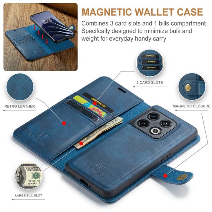 DG.MING - DG.MING OnePlus 10 Pro 5G Skal, Chockresistent, Blå