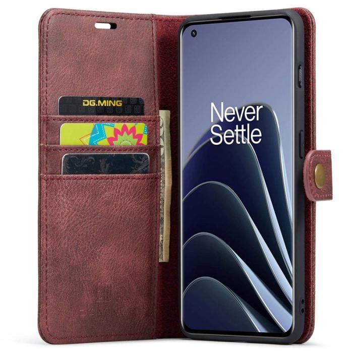 DG.MING - DG.MING OnePlus 10 Pro 5G Skal, Stötsäker, Röd