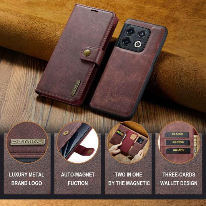 DG.MING - DG.MING OnePlus 10 Pro 5G Skal, Stötsäker, Röd