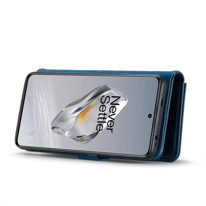 DG.MING - DG.MING OnePlus 12 5G Skal Delbart Läderfodral med Ställ - Blå