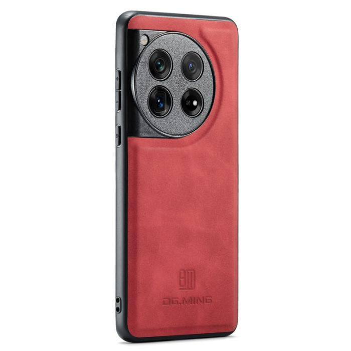 DG.MING - DG.MING OnePlus 12 5G Skal Läder+PC+TPU Stöttålig Röd
