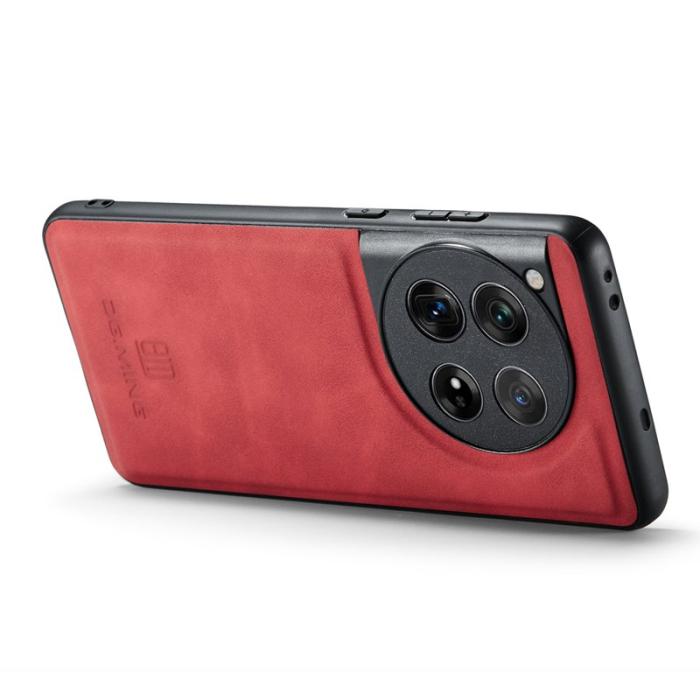 DG.MING - DG.MING OnePlus 12 5G Skal Läder+PC+TPU Stöttålig Röd