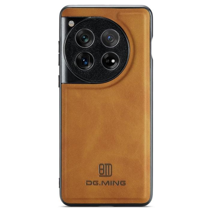 DG.MING - DG.MING OnePlus 12 5G Skal Läder+PC+TPU Stöttåligt - Brun