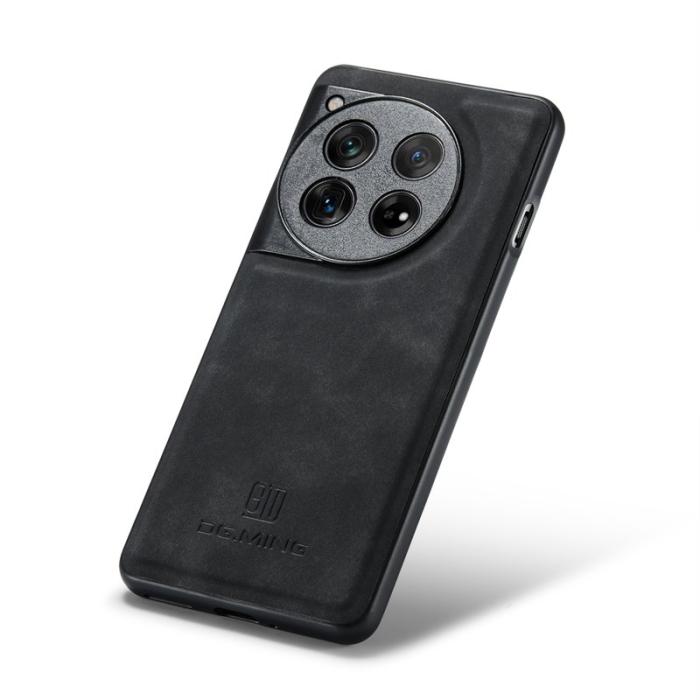 DG.MING - DG.MING OnePlus 12 5G Skal Läder+PC+TPU Stöttåligt Svart