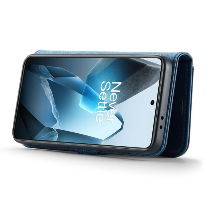 DG.MING - DG.MING OnePlus 13 Skal Avtagbart Läderfodral - Blå